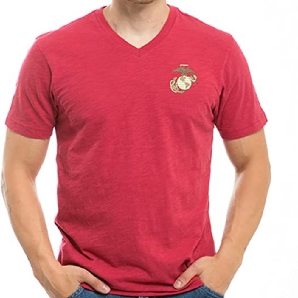 USMC MARINE CORPS Rapid Dominance Marines Military Comfortable Tee Red Mens XXL